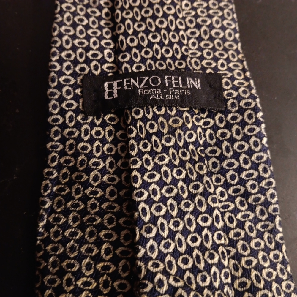 GORGEOUS NEW Efenzo Felini Rome & Paris 100% Silk Men Tie.